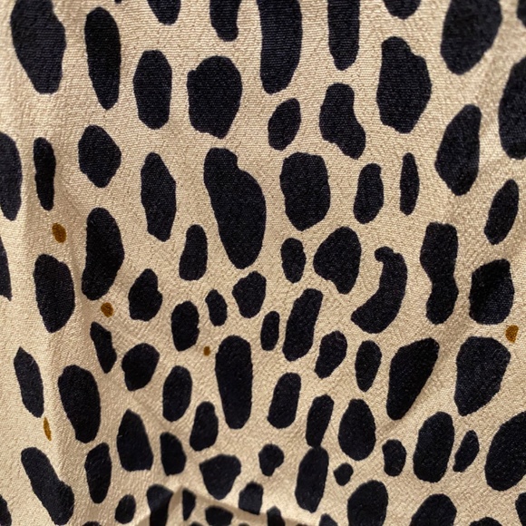 J. Crew Cheetah Blouse / Shirt Sz. 00 - Picture 3 of 4